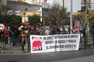 3 de agosto, Algeciras y San Roque : Concentraciones por los derechos de ls trabajadors