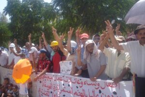 Marruecos : Prosigue firme la lucha delos 850 trabajadores despedidos de los <i class=