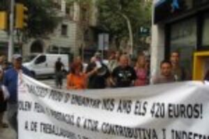 Barcelona : Concentración desocupadxs en INEM y Trabajo