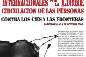1-4 oct Barcelona : Jornadas internacionales para la libre circulación de las personas, contra los CIE y contra las fronteras