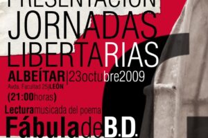 23 octubre, León : Presentación Jornadas Libertarias