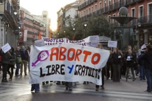 Valladolid : Manifestación por la despenalización plena del aborto
