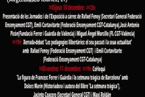 10-18 diciembre, Valencia : XI Jornadas Libertarias