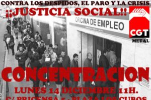 14 de Diciembre : Jornada contra los despidos, el paro y la crisis