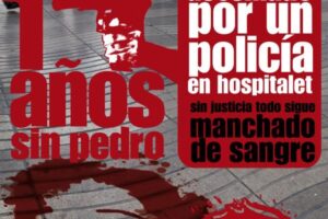 15 diciembre, Barcelona : Manifestación «17 años sin Pedro Álvarez»