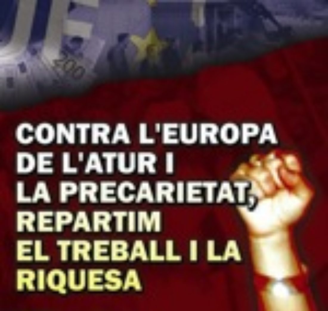 28 enero Barcelona : Manifestación contra el encuentro de Ministros de Trabajo de la Unión Europea