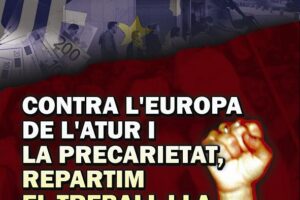 28 enero, Barcelona : Manifestación contra el encuentro de Ministros de Trabajo de la Unión Europea