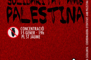 15 enero Barcelona : Concentración «Recordamos las víctimas de Gaza»
