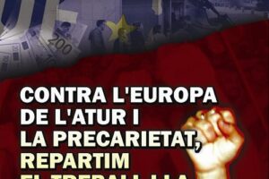 28 enero Barcelona : Manifestación contra el encuentro de Ministros de Trabajo de la Unión Europea