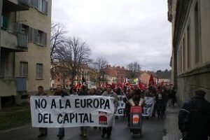 Más fotos de la manifestación de CGT en La Granja (Segovia)