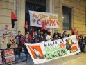 CGT Murcia : Concentración hacia la huelga general y contra las agresiones a lxs zapatistas