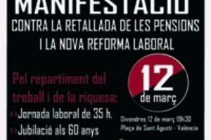 Valencia : Manifestación día 12M contra la crisis