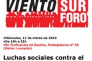 17 marzo, Madrid : «Luchas sociales contra el cementerio nuclear» (Foro Viento Sur)