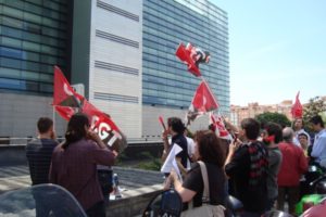 Madrid : Concentración Coritel en ISBAN, Las Tablas (29 abril)