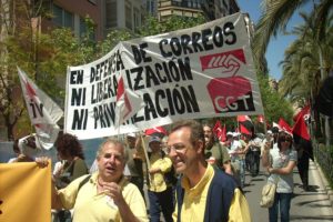 Huelga Correos : Datos Movilizaciones en Alicante (28 abril)