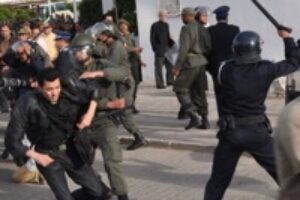 Nador – Marruecos : Brutal represión policial contra una protesta de desocupados