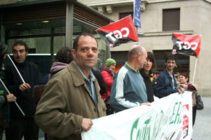 Pamplona : Concentración de CGT contra los recortes sociales