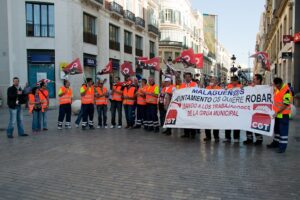 Málaga : Los gruístas se encadenan (26 mayo)