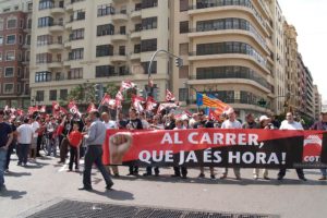 1º de mayo en Valencia : Al carrer, que ja ès hora !