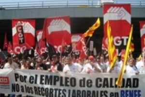 Primeros incidentes en la Huelga de Renfe en Málaga