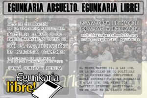 11 mayo, Madrid : Egunkaria Absuelto, Egunkaria Libre