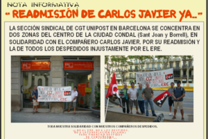 Unipost Barcelona : Readmisión de Carlos Javier Ya !