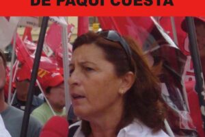2 julio, Valencia : Concentración por la readminsión de Paqui Cuesta