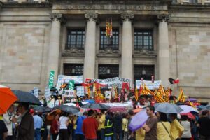 Huelga Correos en Barcelona : 75% de paro y 1.500 manifestantes