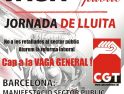CGT Catalunya : Llamamiento a la huelga general del sector  público el 8 de junio y a participar en las manifestaciones convocadas  por CGT