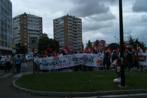 Concentración de CGT en Valladolid : Hasta la Huelga General
