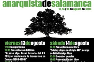 13, 14 Y 15 agosto, Salamanca : III Encuentro del Libro Anarquista