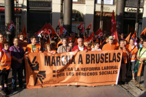 Comenzó la Marcha Zaragoza-Bruselas por los derechos sociales y laborales (14 agosto)