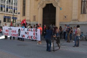 Valladolid : Concentración en protesta por la muerte de un trabajador en las obras del AVE