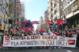 11 septiembre, Sant Boi : Manifestación de lxs trabajadorxs de SAS