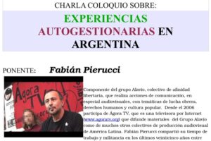 25 octubre, Granada : Experiencias autogestionarias en Argentina