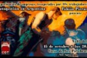 15 Octubre, Valladolid : Charla Experiencias de empresas recuperadas en Argentina