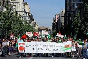 Seguimiento de la Huelga General en Granada