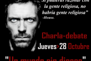 28 octubre, Valencia : Charla debate «Un mundo sin dioses»