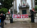 Concentración en Sevilla en apoyo a la Huelga General en Portugal