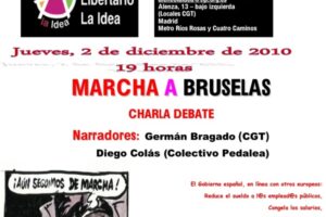 2 dic, At Lib La Idea, Madrid : Charla-debate «Marcha a Bruselas»