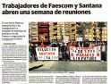 Conflicto Faescom y Santana, y concentración de CGT Linares (prensa)