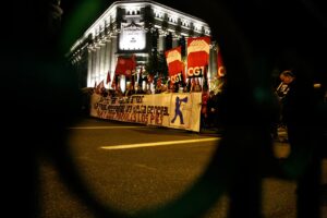 Manifestación en Madrid por la Continuidad de la Huelga General