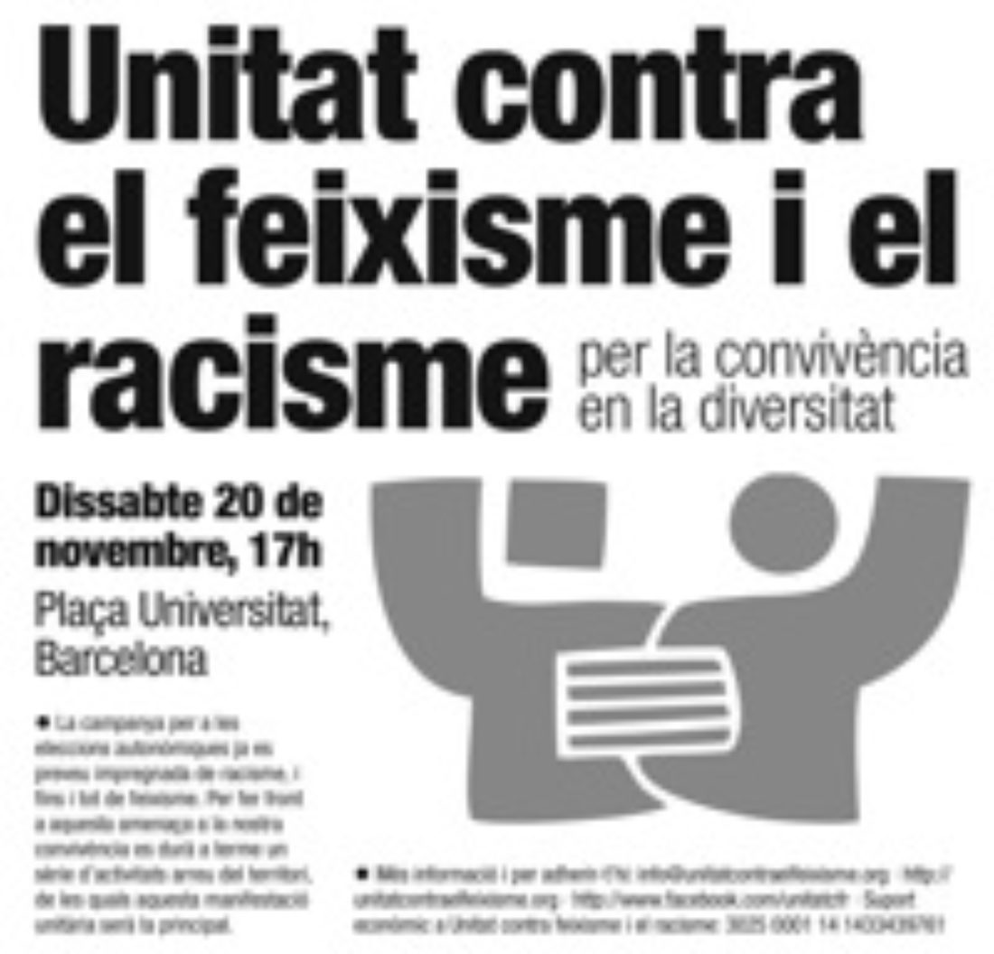 20 de noviembre, Barcelona : la CGT hace un llamamiento a la movilización antifascista