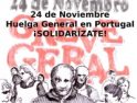 Huelga General en Portugal : Concentración de apoyo en Sevilla