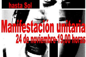 24 nov, Madrid : Manifestación unitaria por la continuidad de la Huelga General