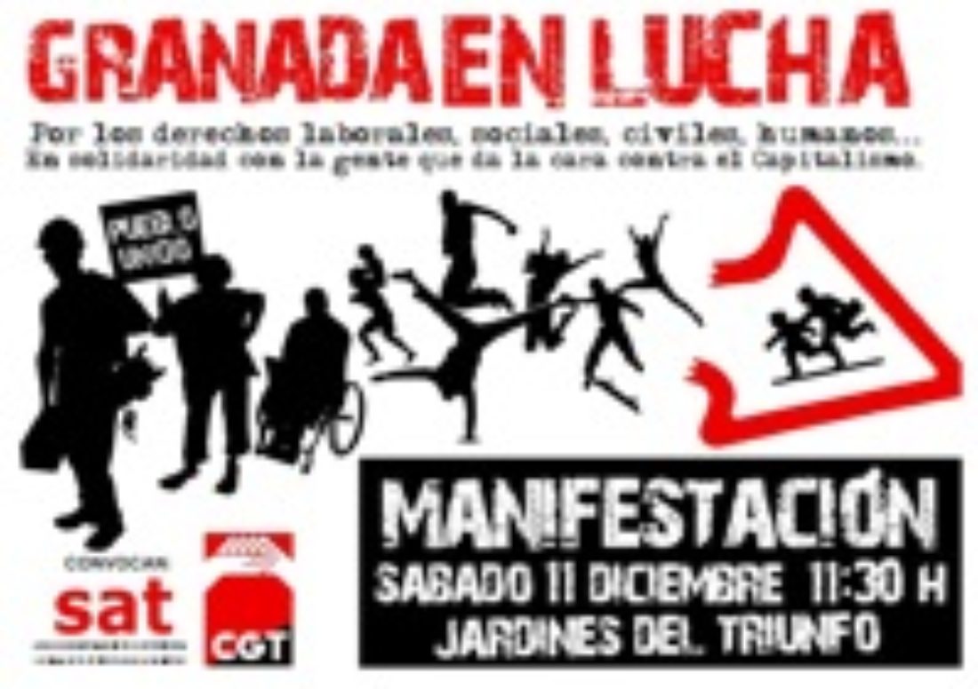 11-d : Granada en Lucha – Manifestación