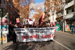 Manifestación por los derechos sociales en Sabadell (18 dic)