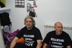 Quinto día de huelga de hambre contra el pensionazo