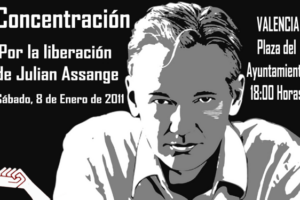 8 enero, Valencia : Por la libertad de Julian Assange