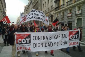 Las pancartas de la protesta (Madrid 12 marzo)